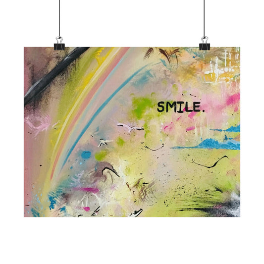 Smile Abstract Print
