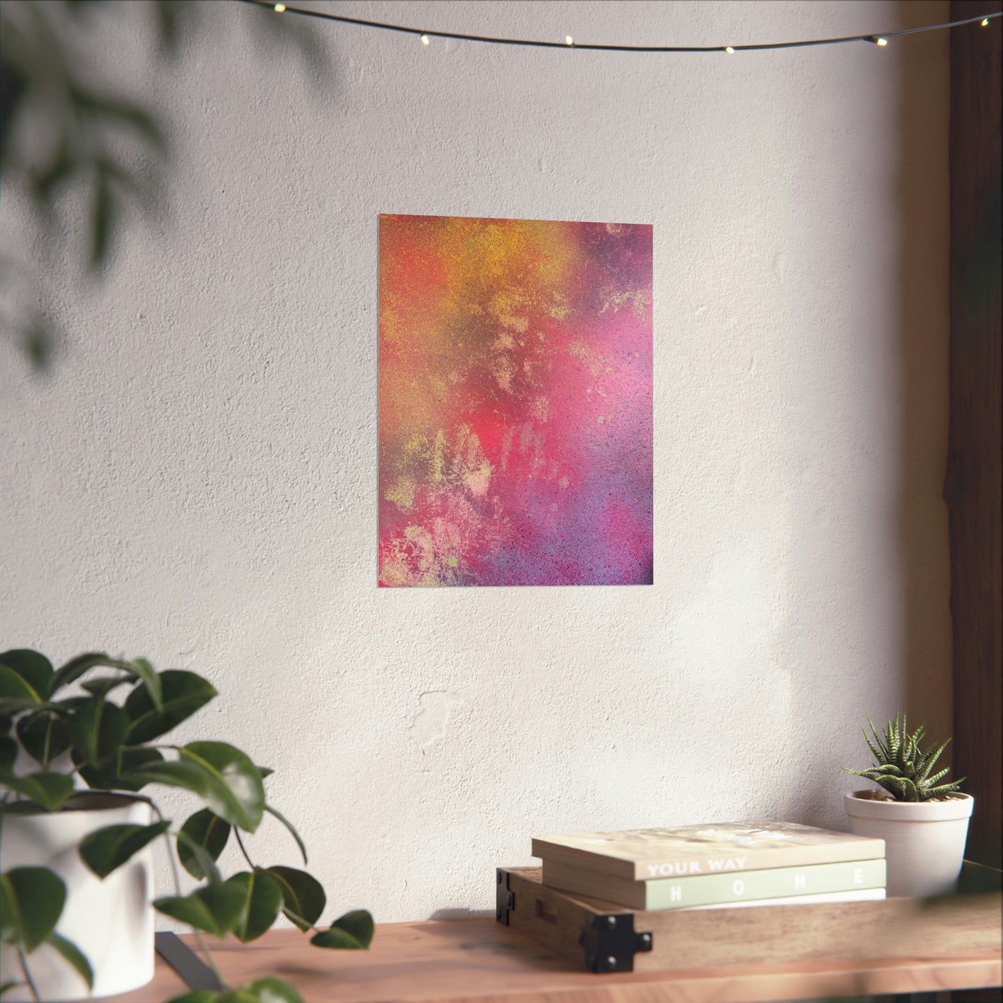 Pink Abstract Print