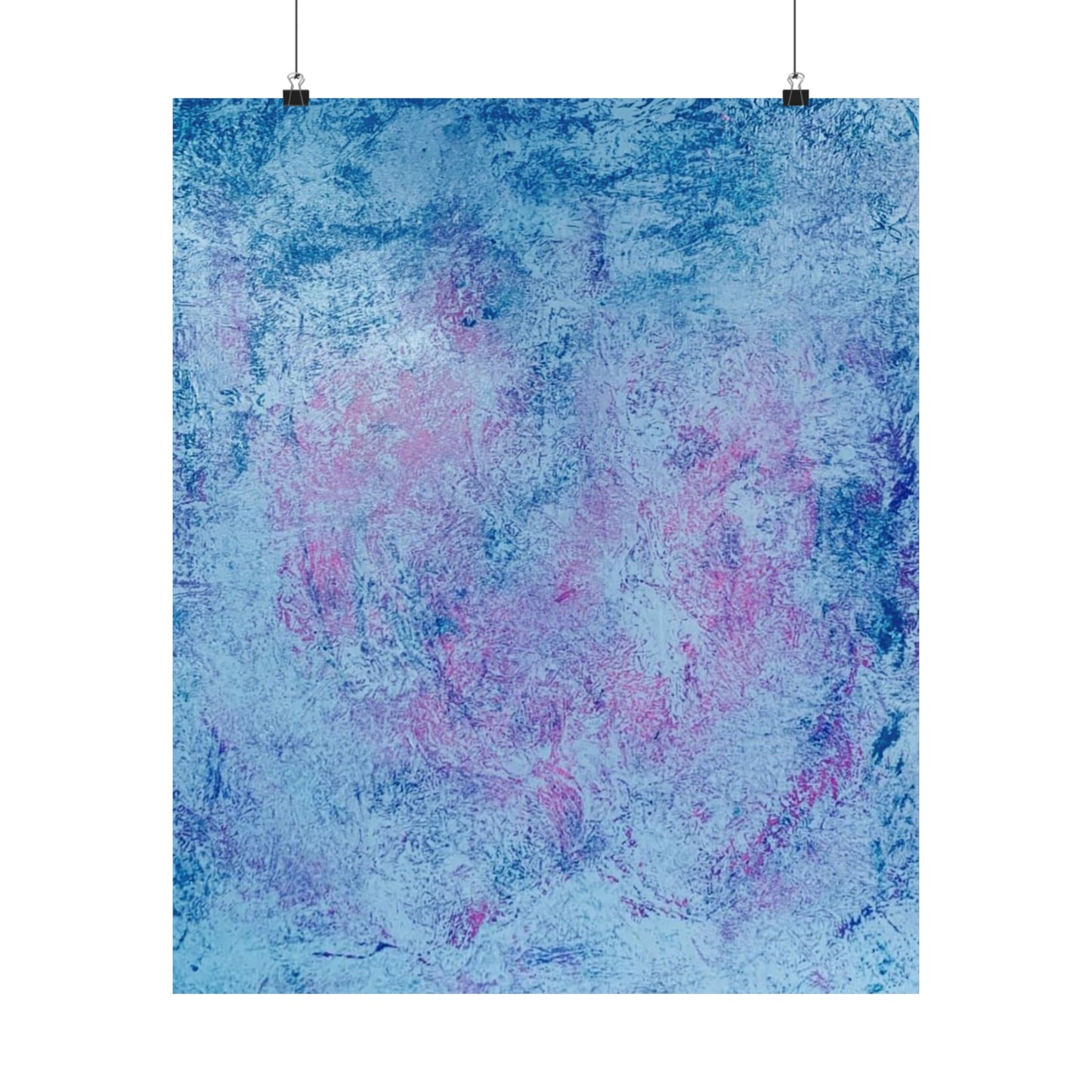 Blue Abstract Print
