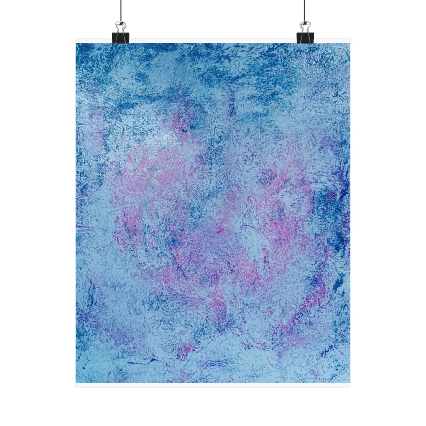 Blue Abstract Print