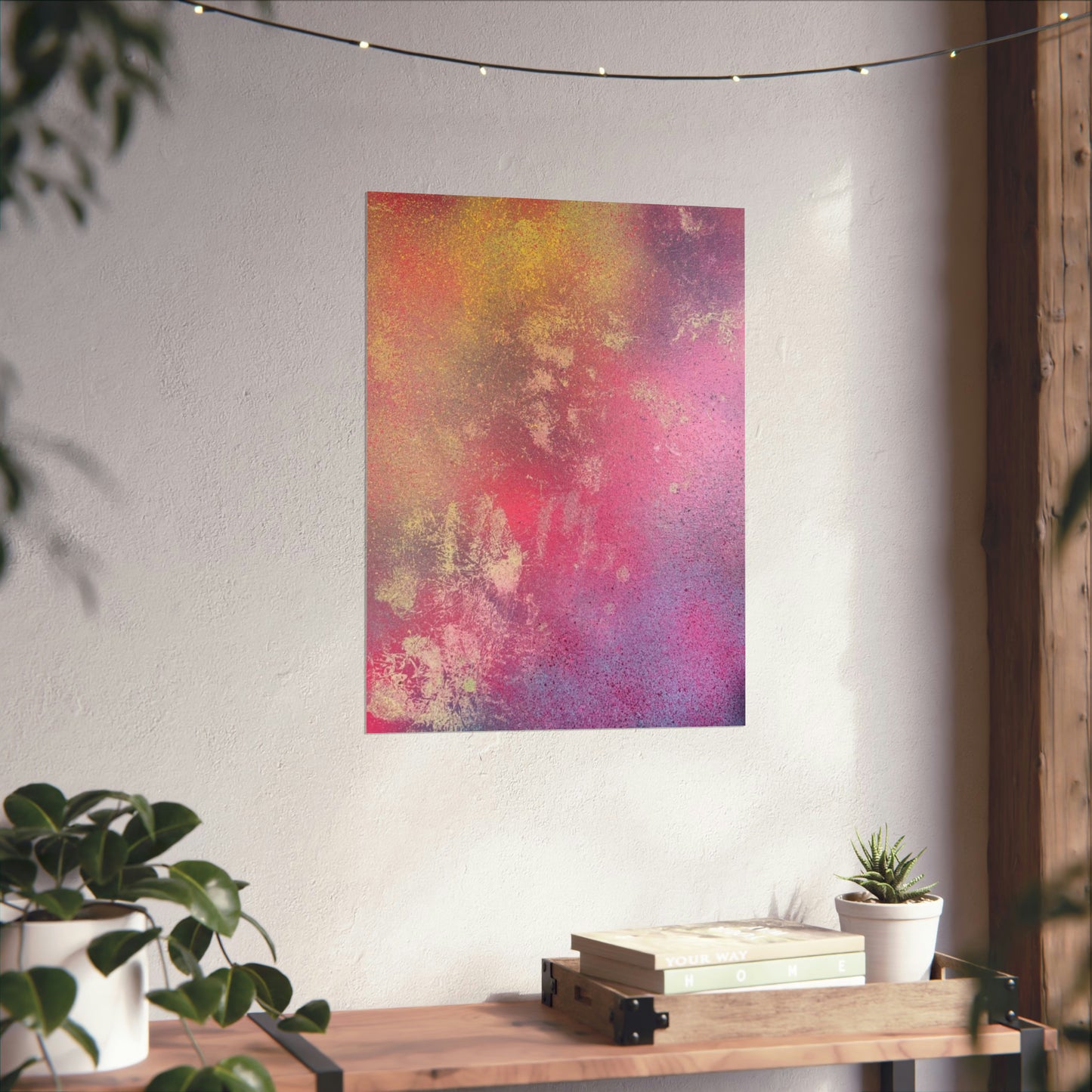 Pink Abstract Print